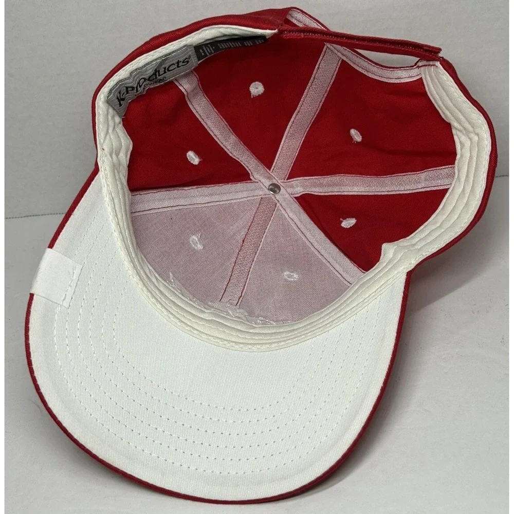 Budweiser‎ Grab Some Buds Hat Adjustable Baseball Cap K-Products Red EUC